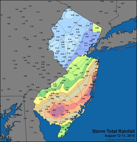 Mid Atlantic Deluge New Jersey Weather And Climate Network