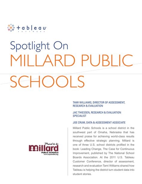 Millard Public Schools Spotlight On