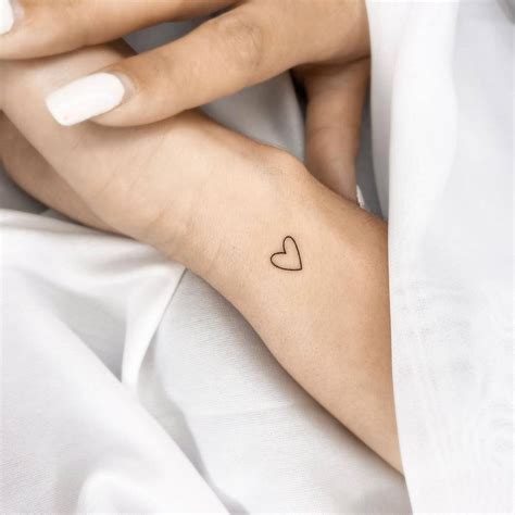 Minimalist Heart Tattoo On The Wrist