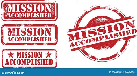 Mission Accomplished Stamps Stock Image Image 25651581