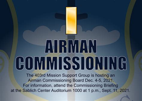 Mission Support Group Looking For Deserving Airmen To Fill Officer