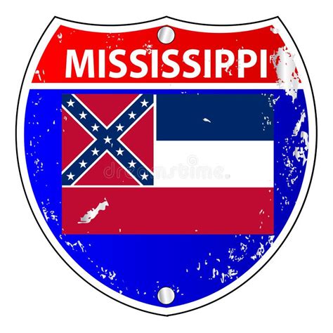 Mississippi Flag Icon Stock Illustration Illustration Of Symbol