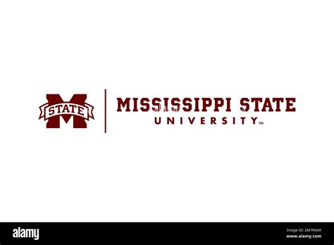 Mississippi State University Logo White Background Stock Photo Alamy