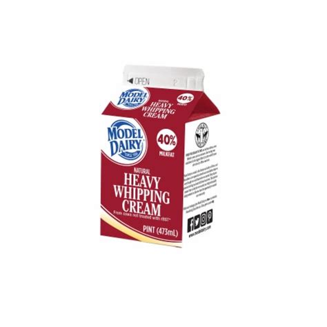 Model Dairy Heavy Whipping Cream 1 Pt Smith S Food And Drug