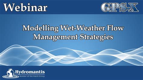 Modelling Wet Weather Flow Management Strategies With Gps X Youtube