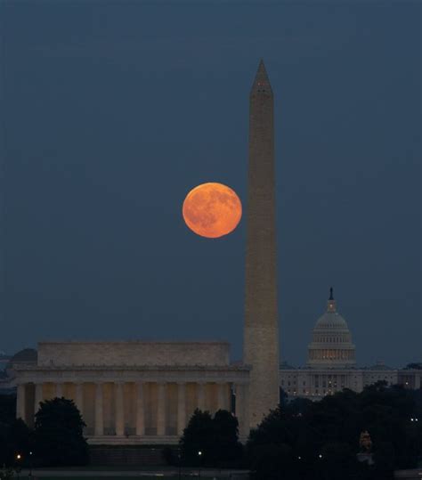 Moonrise Over Washington Dc Pentax User Photo Gallery