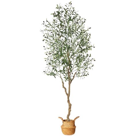 Mosade Artificial Olive Tree 7 Feet Fake Olive Silk Plant And Handmade