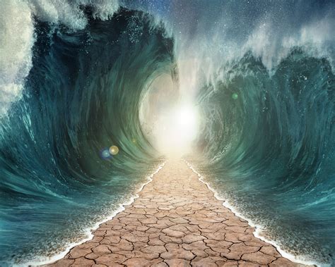 Moses Divided Sea Google Search Parting The Red Sea Red Sea Waves