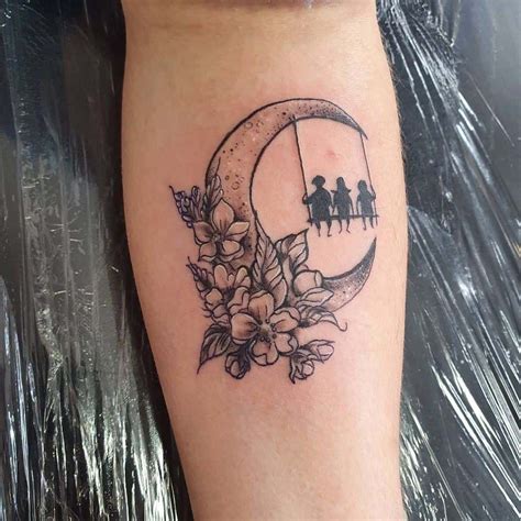 Mother And Three Children Tattoo Tattoos For Daughters Tattoos For