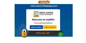 Msu Student Portal Msu Ac Zw Register Login