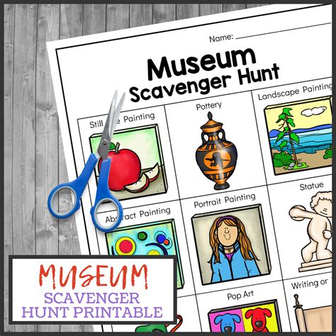 Museum Scavenger Hunt Printable 3 Boys And A Dog