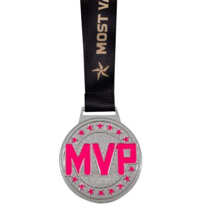 Mvp Silver Pink Medals Success Awards