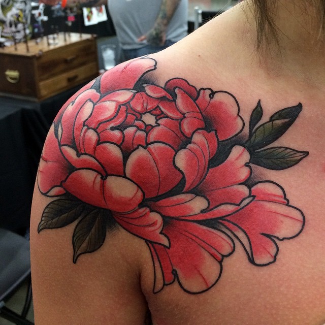 My New Peony Half Sleeve Flower Tattoo Shoulder Tattoos For Women