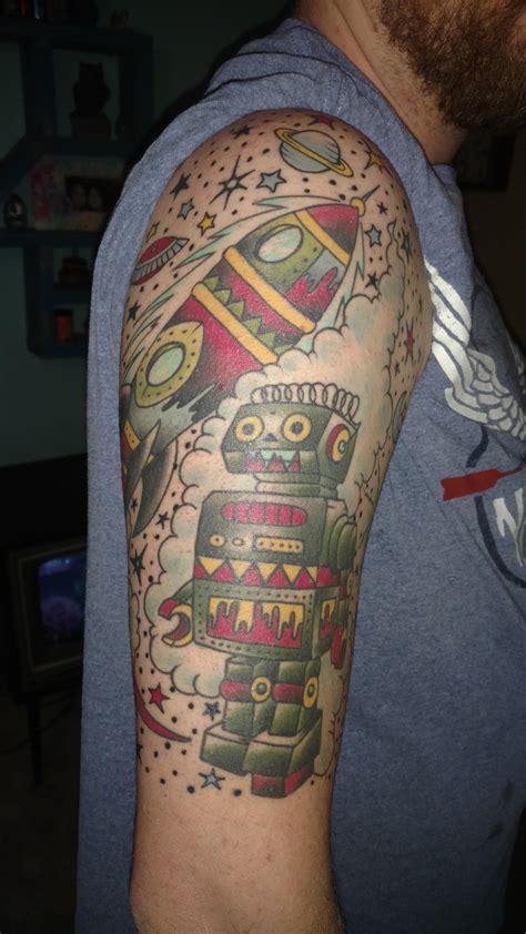 My Scifi Tattoo Done By Mike Tweed At Inkfluence Tattoo In Lubbock Tx