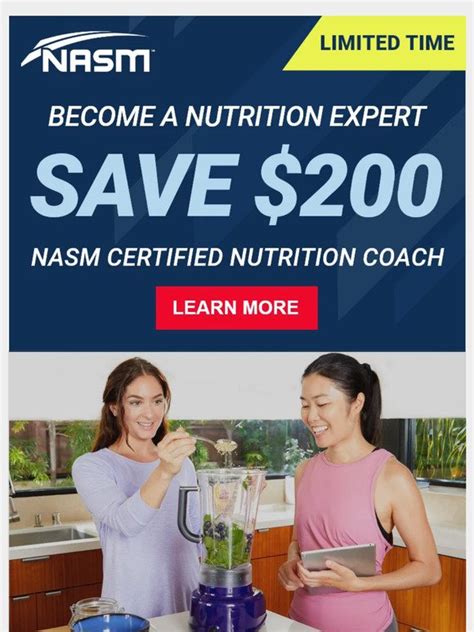 National Academy Of Sports Medicine Unlock The Secrets Of Nutrition