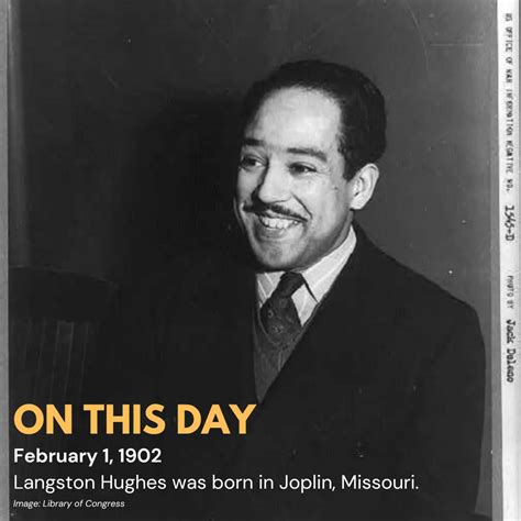 National History Day On Twitter Otd Langston Hughes Was Born In