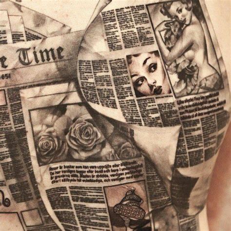 Newspaper Tattoo Ideas Photos