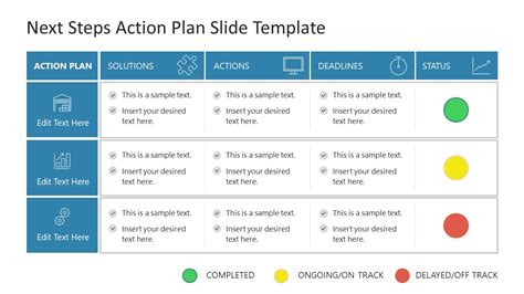 Next Steps Action Plan Powerpoint Template