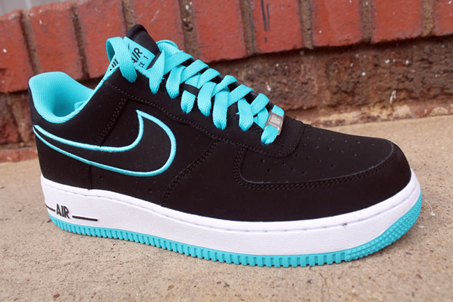 Nike Air Force 1 Low Black Turquoise Blue Complex