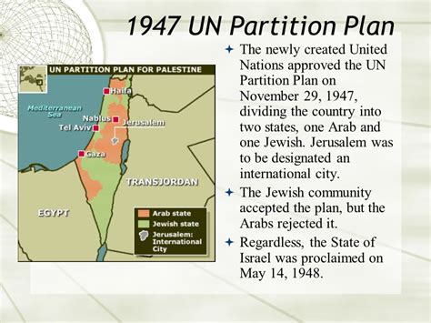 Nov 29 1947 United Nations Partitions Palestine Allowing For