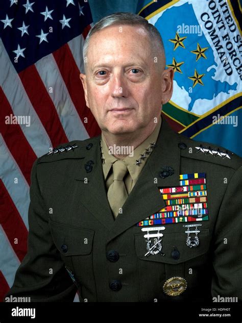 Official Portrait Of U S Marine Corps General James N Mattis After