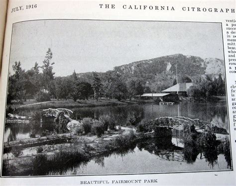 Old Picture Of Fairmount Park Riverside California Riverside County