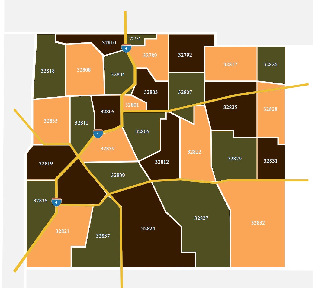 Orlando Zip Codes