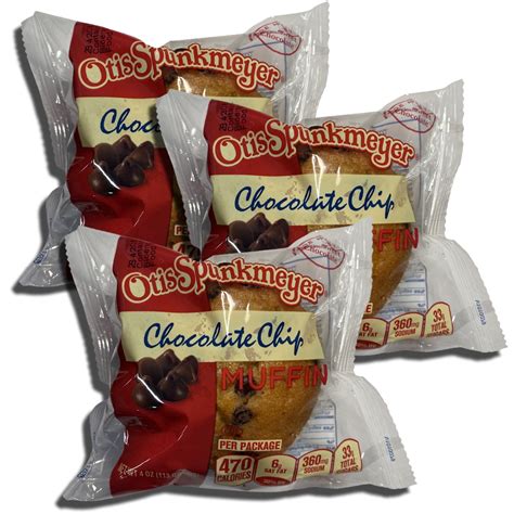 Otis Spunkmeyer Value Pack 4Oz Chocolate Chip Muffins Individually