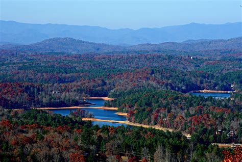 Overlooking Beautiful Lake Nottely And Blairsville Georgia Georgia