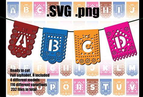 Papel Picado Svg For Cricut Machine Make Your Own Banner Diy Etsy