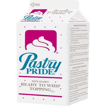 Pastry Pride Ready To Whip Topping Non Dairy 8 Lbs Costco