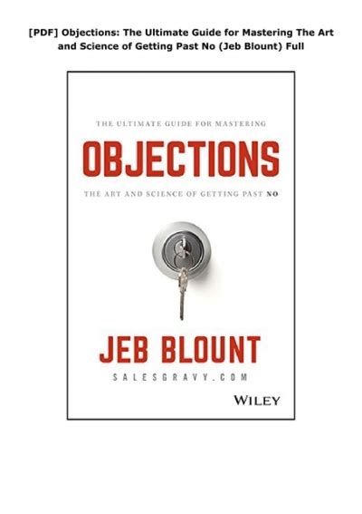 Pdf Download#% Objections: The Ultimate Guide For Mastering The Art And ...