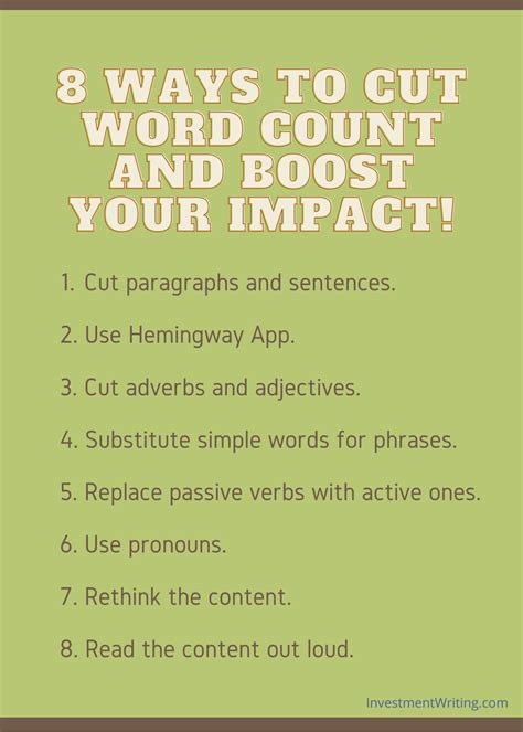 Perfect Your Writing: 7 Ways To Cut Word Count Now