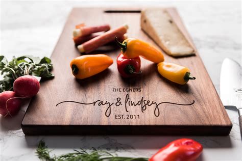 Personalized Charcuterie Board With Script First Names