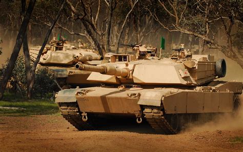 Photo M1 Abrams Tanks American A1m1 Army 2560X1600