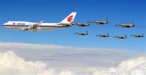 Photo Shows China S Air Force One Escorted By 8 Pakistan Air Force Jf