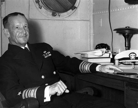 Photo Vice Admiral Frank Jack Fletcher Commander Of Task Force 61 In