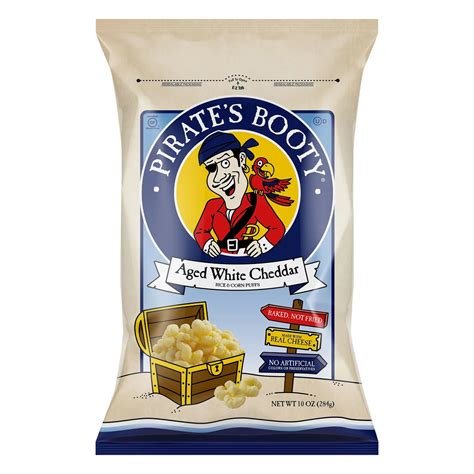 Pirate S Booty Aged White Cheddar Rice And Corn Puffs 6 Ct 10 Oz