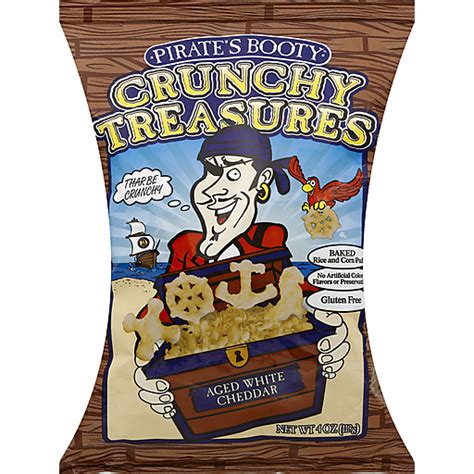 Pirate S Booty Crunchy Treasures Aged White Cheddar Snacks Chips