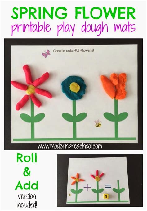 Play Dough Mat Design Your Own Flower By How 2 Play Today Tpt