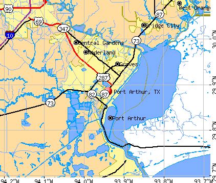 Port Arthur Texas Tx 77640 77655 Profile Population Maps Real