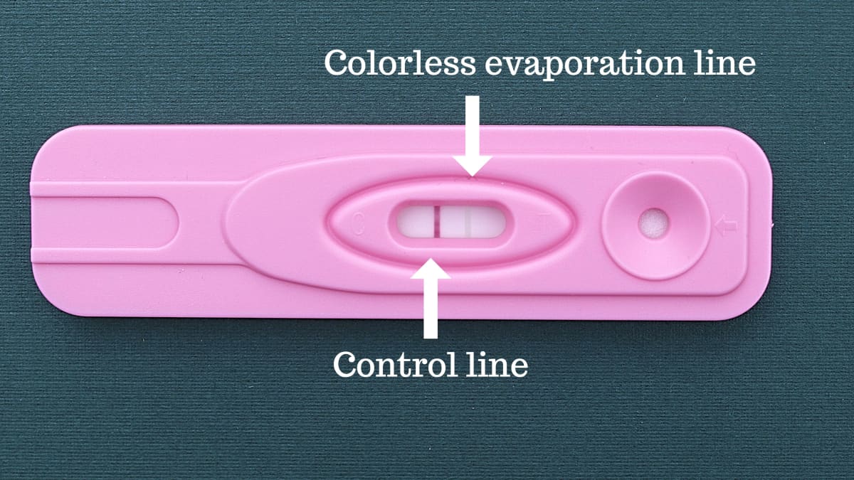 Positive Pregnancy Test Light Line