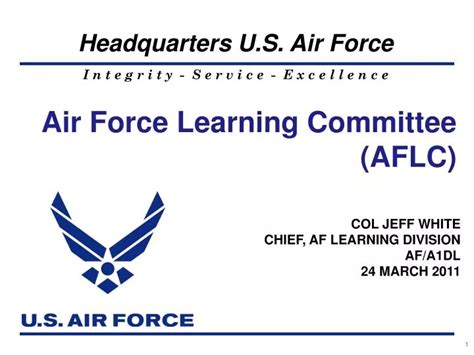 Ppt Air Force Learning Committee Aflc Powerpoint Presentation Free