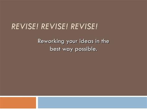 Ppt Revise Revise Revise Powerpoint Presentation Free Download