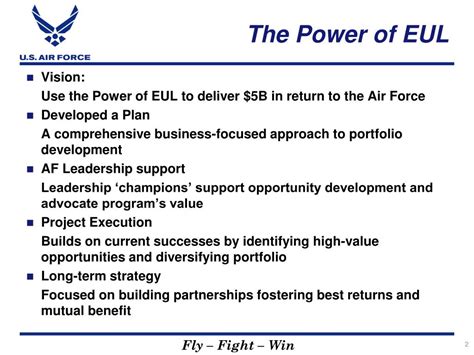 Ppt The Power Of Eul Air Force Enhanced Use Lease Program Overview