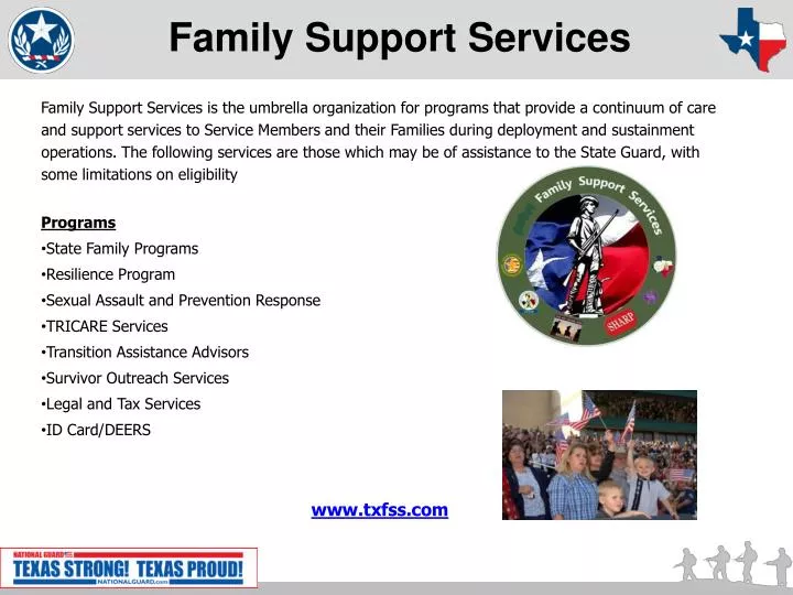 Ppt Txarng Family Support Services Powerpoint Presentation Free