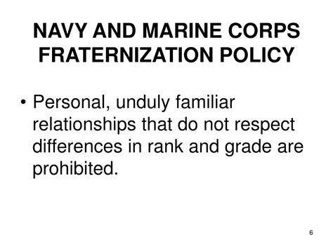 Ppt Understanding Navy Marine Corps Fraternization Policy