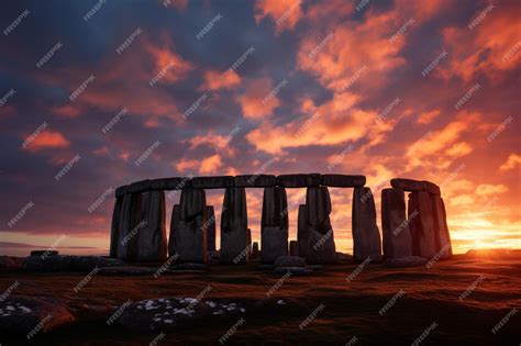 Premium Ai Image Ancient Stonehenge Marks The Winter Solstice With