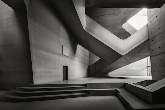 Premium Photo Architectural Wonder Exploring The Brutalist Liminal