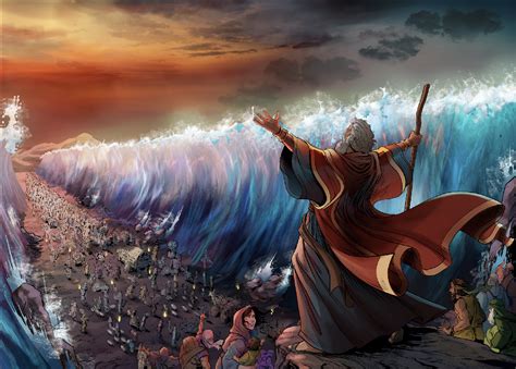 Premium Photo Moses Parting The Red Sea